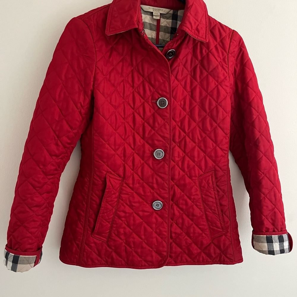 Women's Red Quilted Jacket